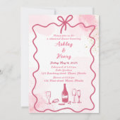 手描き リハーサルディナーの前夜 招待状 (裏面)