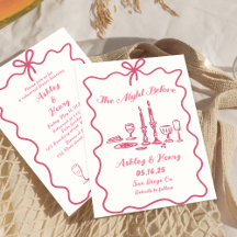 手描き リハーサルディナーの前夜