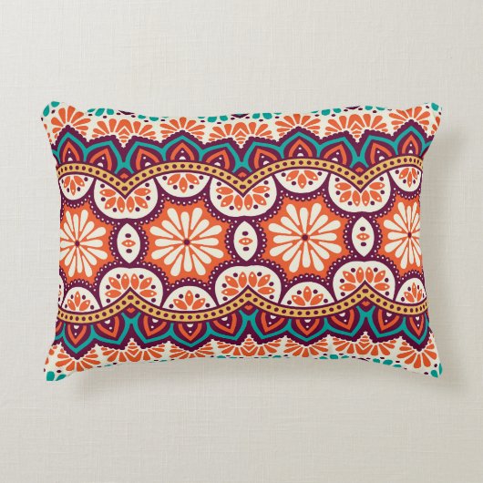 手描き、ヴィンテージイスラムの装飾要素。 アクセントクッション (正面)