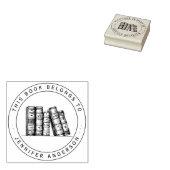 手描き ヴィンテージ本 この本は名前のもの ラバースタンプ (押印)