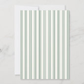 手描き ヴィンテージ グリーン 手書き 結婚式 招待状 (裏面)