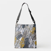 手描き：熱帯葉国 クロスボディバッグ (裏面)