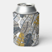 手描き:熱帯葉国 缶クーラー (缶裏面)