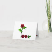 手描き L O V E ローズ グリーティングカード (正面)