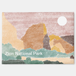 手描きZion国立公園マグネット マグネット