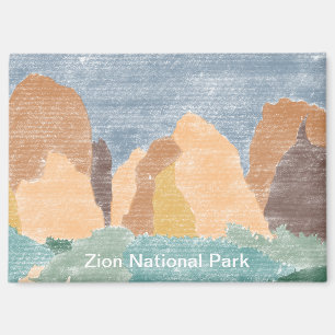 手描きZion国立公園マグネット マグネット