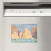 手描きZion国立公園マグネット マグネット (インサイチュ (食洗機))