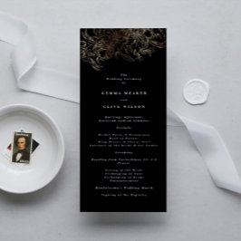 手描エレガントき植物学結婚の儀式 プログラム