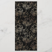 手描エレガントき植物学結婚の儀式 プログラム (裏面)