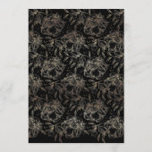 手描エレガントき植物結婚群 招待状 (裏面)