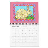 手描カラフルきのメキシコフォーク芸術動物2022年 カレンダー (3月 2027)