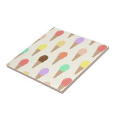 手描カラフルきアイスクリーム模様 タイル (側面)