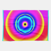 手描カラフルきパターンアートスタイル キッチンタオル (横)