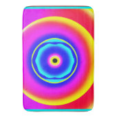 手描カラフルきパターンアートスタイル バスマット (正面縦)