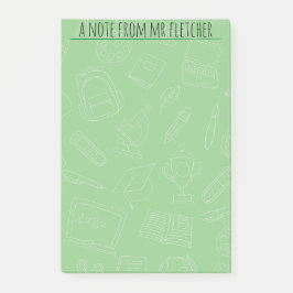 手描パーソナライズされたき学校用品パターンPo ポストイット