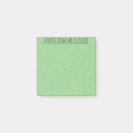 手描パーソナライズされたき学校用品パターンPo ポストイット