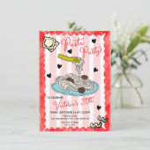 手描ファンキーきパスタパーティー誕生日 招待状 (スタンド正面)