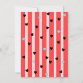 手描ファンキーきパスタパーティー誕生日 招待状 (裏面)