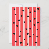 手描ファンキーきピザ婚約パーティ 招待状 (裏面)