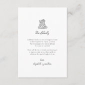 手描ミニマルきケーキの結婚詳細 エンクロージャーカード (正面)