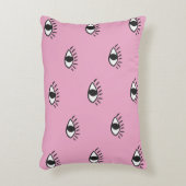 手描モダンきの瞳をぴっと描いたシームレスな模様 アクセントクッション (正面(垂直))