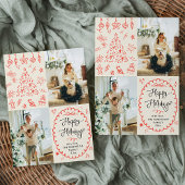 手描モダンきボホハッピーホリデー2写真 シーズンカード