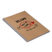 手描モダンき及びレタークラフト紙 ノートブック (右側)