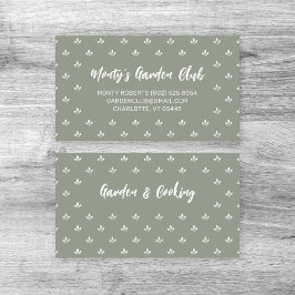 手描モダンき名前をカスタムする庭師 | 名刺