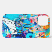 手描モダンき数々の混色メディアアートc Case-Mate iPhoneケース (裏面 (横))