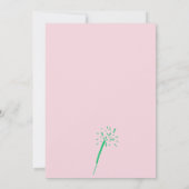 手描モダンき誕生日ディナーパーティの招待状 招待状 (裏面)