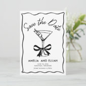 手描モダンきMartini日付を保存 セーブザデート (スタンド正面)