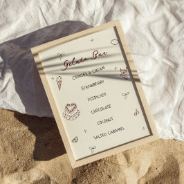 手描予測できなきジェラートバー ポスター