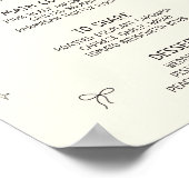 手描予測できなきマルーン ポスター (角)