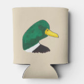 手描芸術的きマラードアヒル 缶クーラー (裏面)