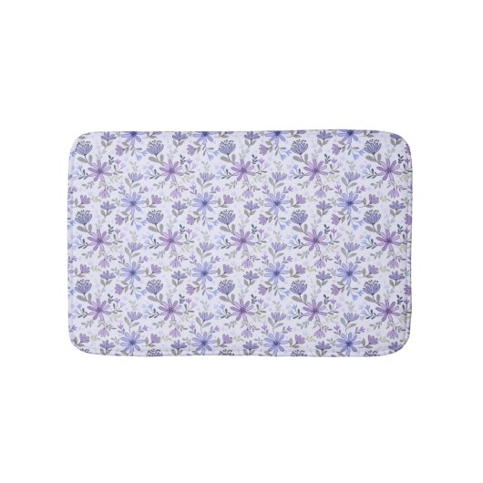 手描魅力的き花浴用マット バスマット (正面)