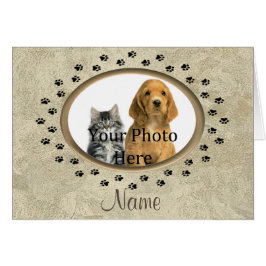 手摺り大理石のルックドッグまたは猫記念碑