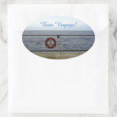 手摺り本航海で 楕円形シール (バッグ)