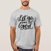 手放して神に任せよ Tシャツ (正面)