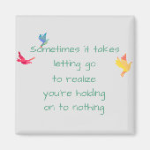 手放し感動的引用文 マグネット (正面)