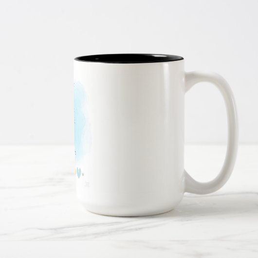 手放し、育み、開く ― 励ましのマグカップ ツートーンマグカップ (右)