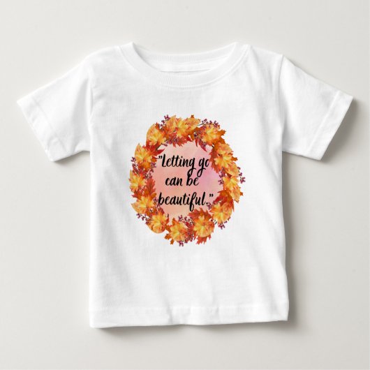 手放すことも美しい ベビーTシャツ (正面)