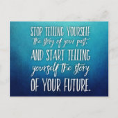 手放す過去やる気を起こさせる引用文 ポストカード (正面)