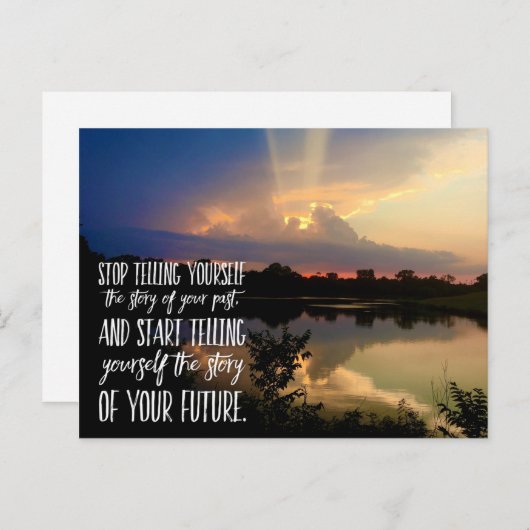 手放す過去感動的引用文 ポストカード (正面/裏面)