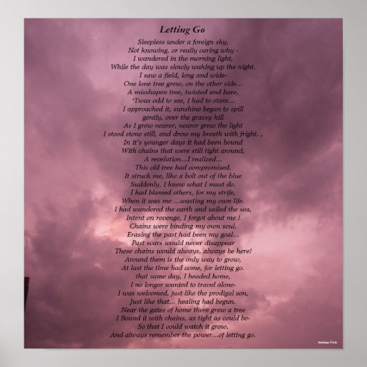 手放す ポスター (正面)