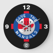 手救順 ラージ壁時計 (正面)