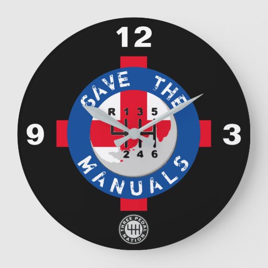 手救順 ラージ壁時計 (正面)