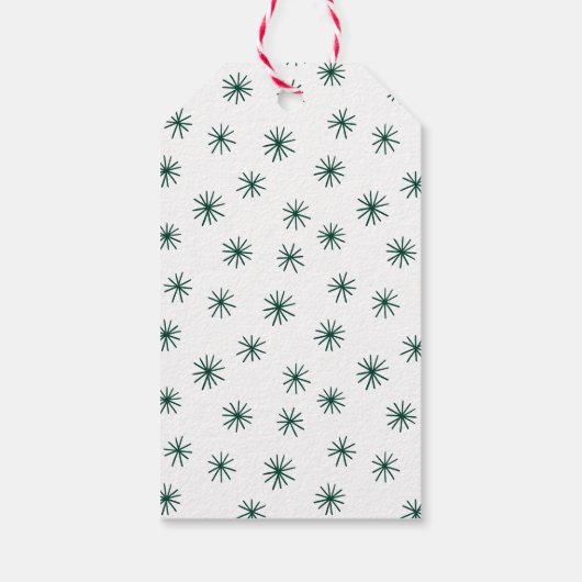 手文字すべて穏やかである全て明るい緑 ギフトタグ (裏面)