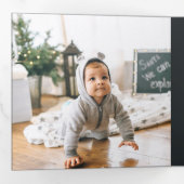 手文字の栄光 |写真数々の 三つ折りクリスマスカード (内部最初)