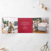 手文字の栄光 |写真数々の 三つ折りクリスマスカード (内部)