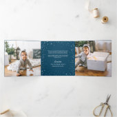 手文字の栄光 |写真数々の 三つ折りクリスマスカード (内部)